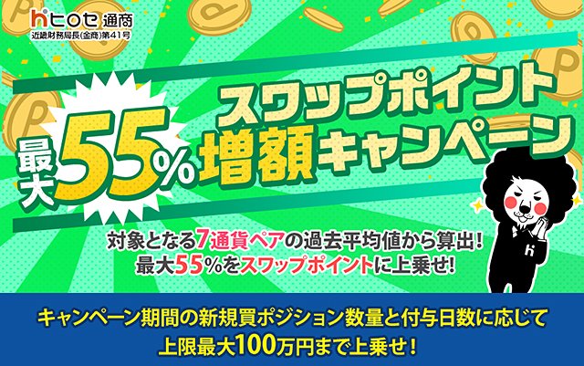 ヒロセ通商「LION FX」・12月LION FXスワップ増額キャンペーン!