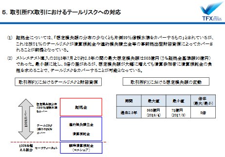 取引所ＦＸ取引におけるテールリスクへの対応