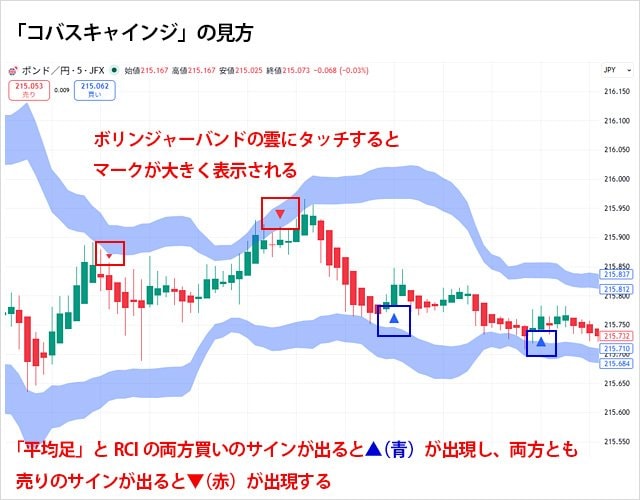 「コバスキャインジ」の見方