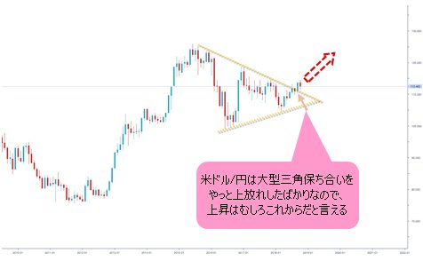 米ドル/円 月足