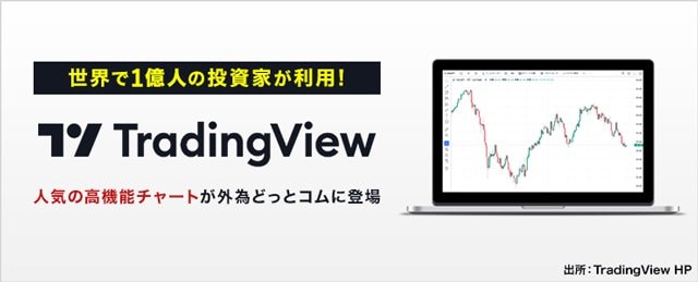 外為どっとコム「外貨ネクストネオ」は、チャート分析ツールとしてTradingView（トレーディングビュー）が使える