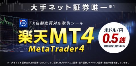 ついにリリースされた楽天MT4の実力は?スプレッドはMT4では業界 ついにリリースされた楽天MT4の実力は?スプレッドはMT4では業界