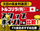 「トルコリラ/円」のスワップポイント比較