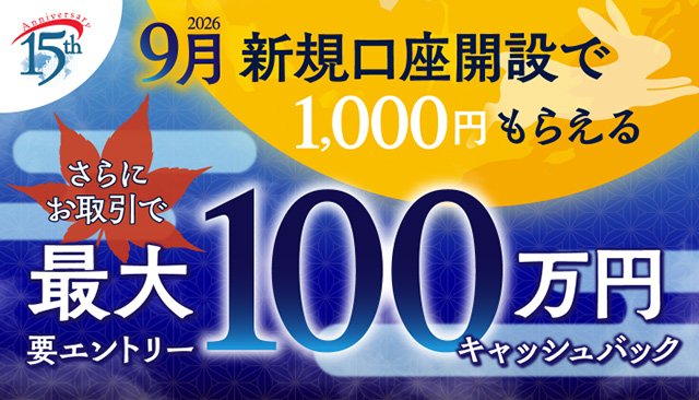 SBI FXトレード新規口座開設キャンペーンのイメージ画像