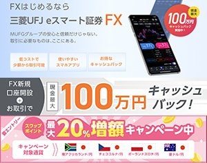 三菱UFJ eスマート証券「三菱UFJ eスマート証券FX」の公式サイトはこちら!