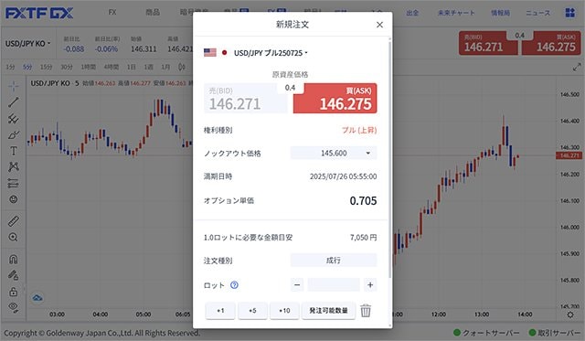 ゴールデンウェイ・ジャパンのPC用取引ツール