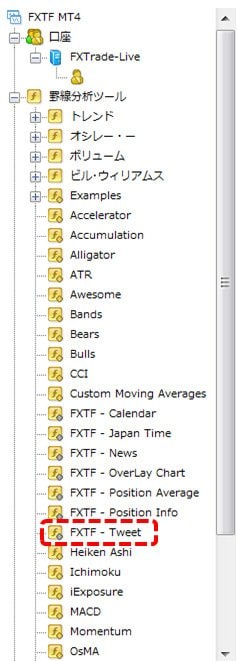 [FXTF MT4]取引画面