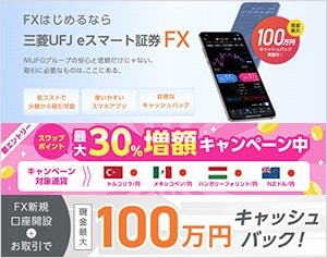 三菱UFJ eスマート証券「三菱UFJ eスマート証券FX」の公式サイトはこちら!