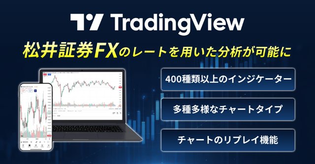 松井証券のレートがTradingViewで配信スタート