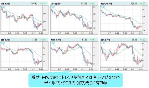 世界の通貨ＶＳ円 日足チャート