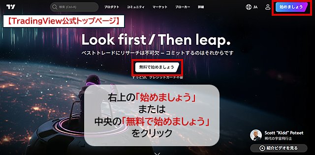 TradingViewアカウント作成の流れ1-1