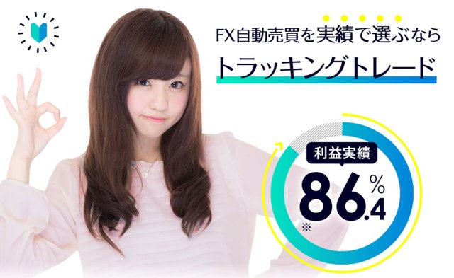トラッキングトレードの利益実績は86.4%
