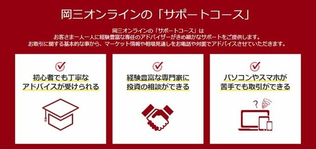岡三証券(くりっく株365)「サポートコース」の概要