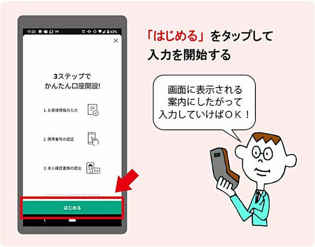 LINE証券「LINE FX」申込みフォーム