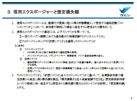 信用エクスポージャーと想定損失額
